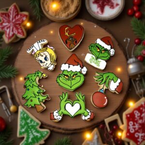 Grinch Cookie Set
